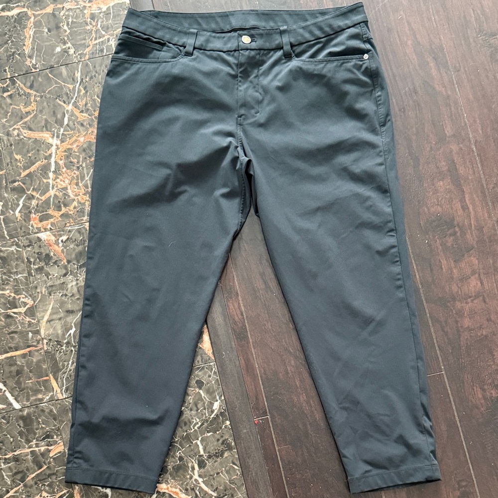 Mens lululemon abc slim 5 pocket pant 34x28 obsidian